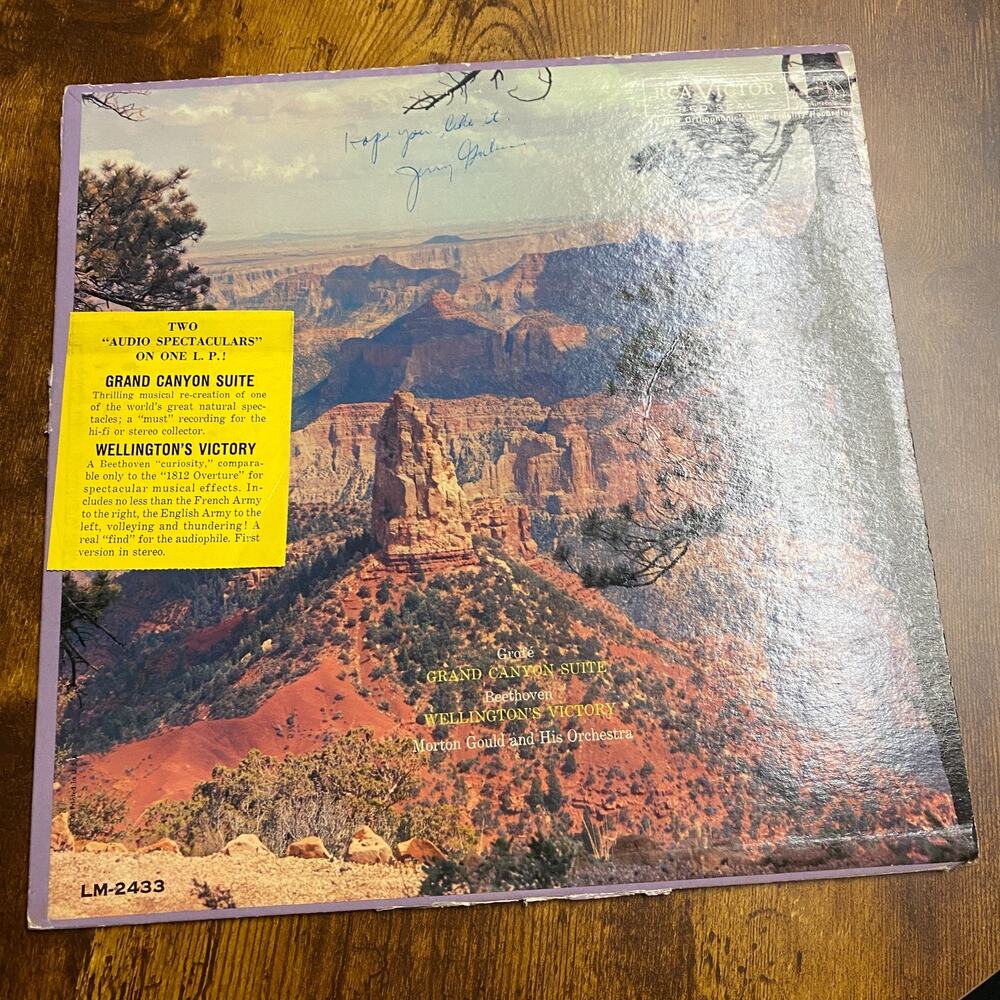 Grofe Grand Canyon Suite Beethoven Wellington's Victory Vinyl Lp Record